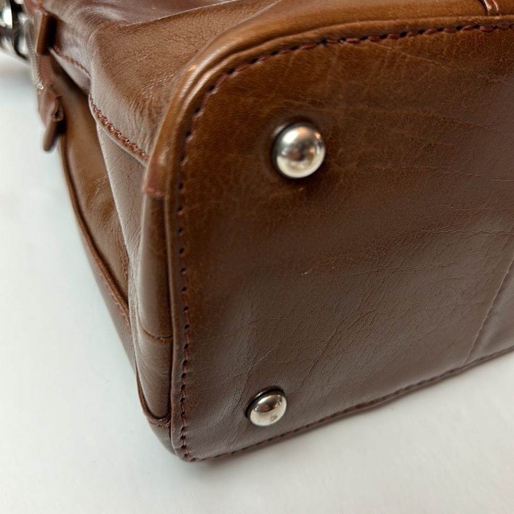 Ashwood Brown Leather Gina Bridge Tote Satchel Bag - Picture 8 of 16
